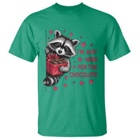 Valentine Racoon Trash Panda T Shirt I'm Just Here For The Chocolate