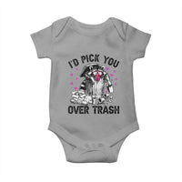 Valentine Racoon Trash Panda Baby Onesie I Would Pick You Over Trash