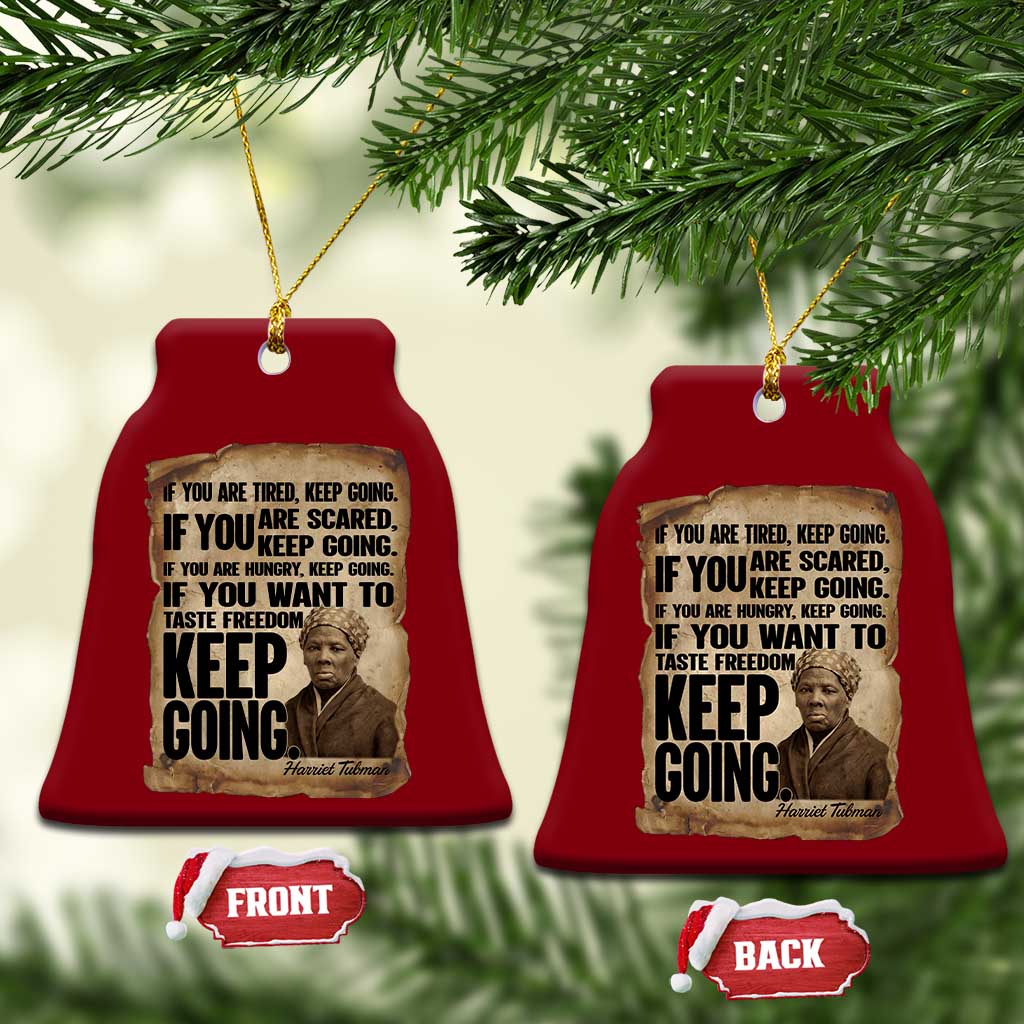 Harriet Tubman Quote Ceramic Ornament Black History African American