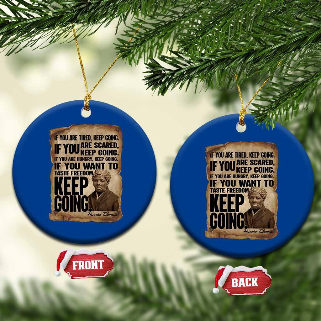 Harriet Tubman Quote Ceramic Ornament Black History African American