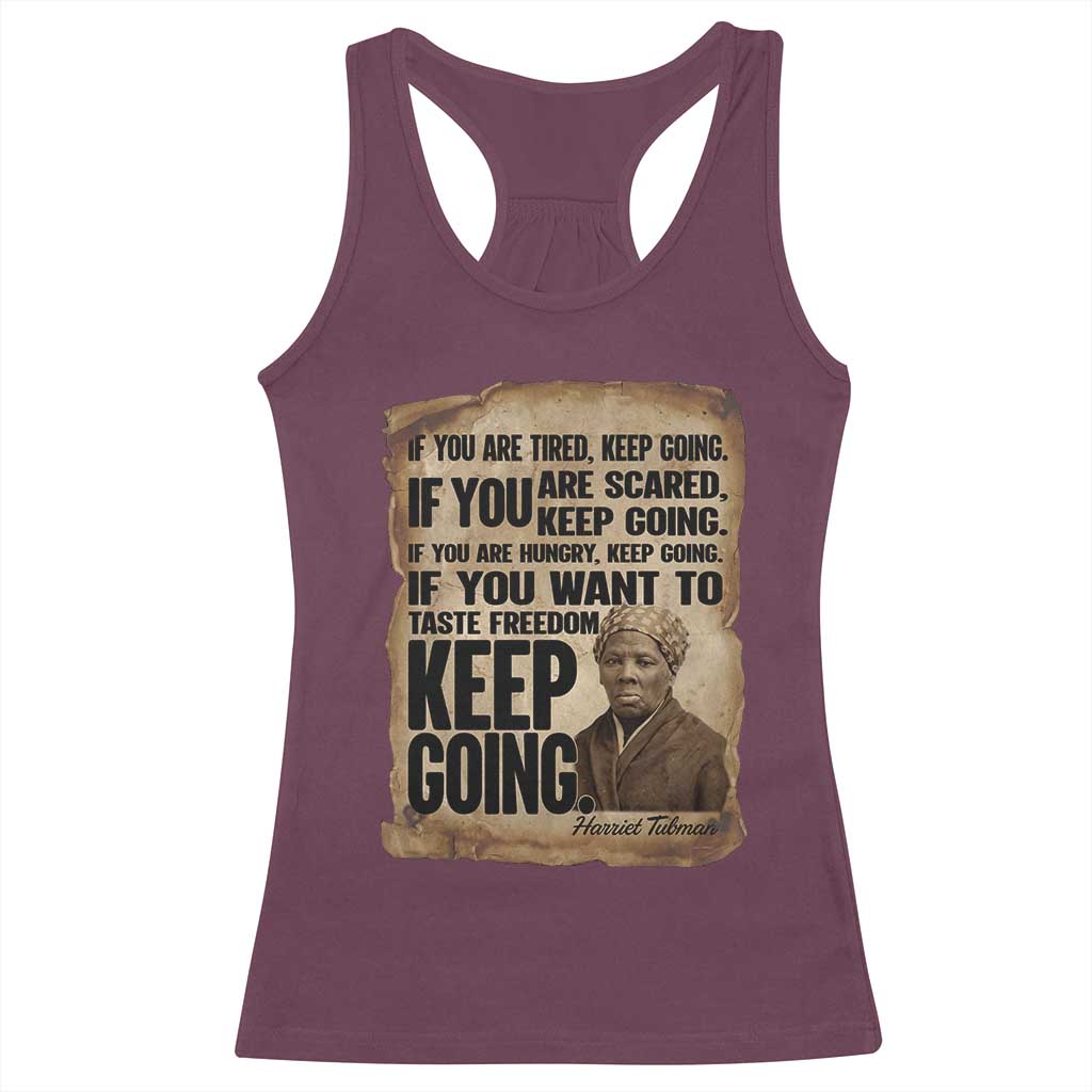 Harriet Tubman Quote Racerback Tank Top Black History African American
