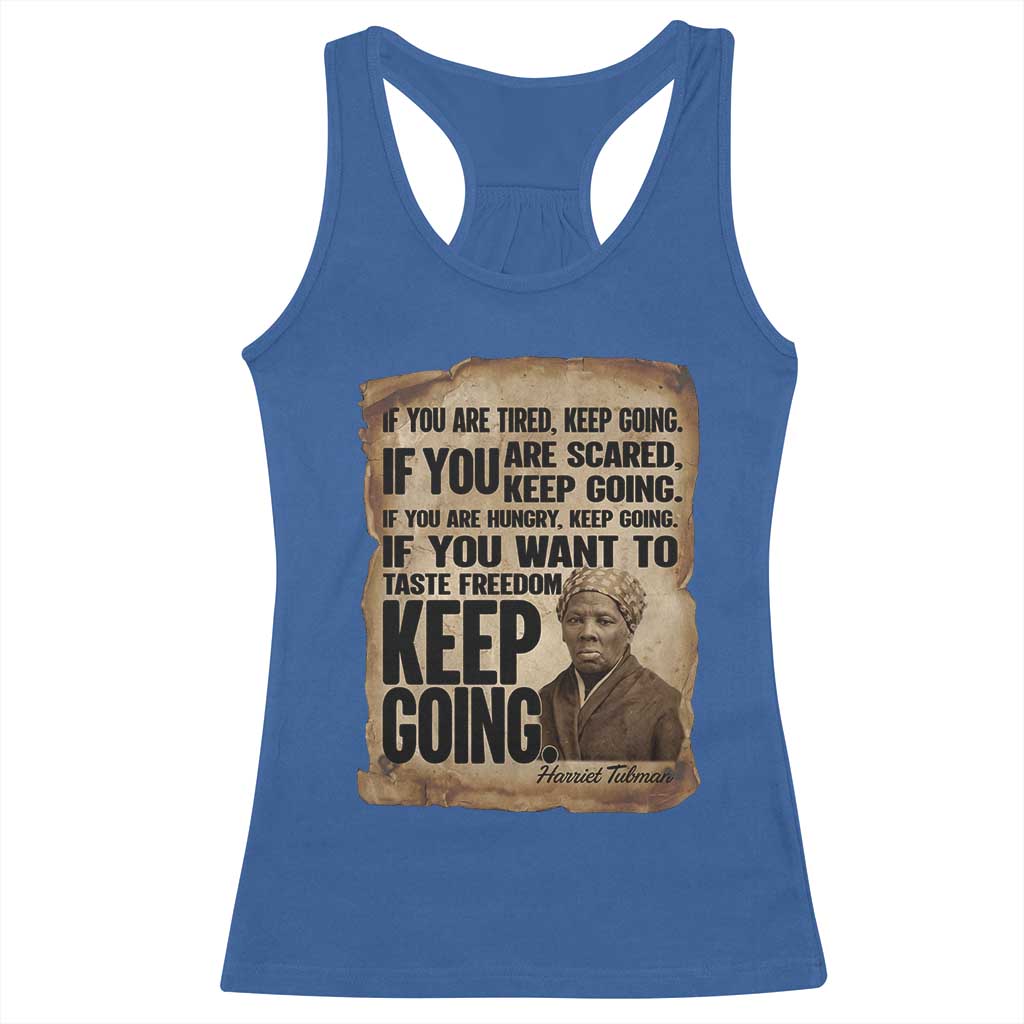 Harriet Tubman Quote Racerback Tank Top Black History African American