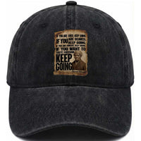 Harriet Tubman Quote Washed Cotton Baseball Cap Black History African American