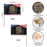 Harriet Tubman Quote Patriotic Handheld Flag Black History African American