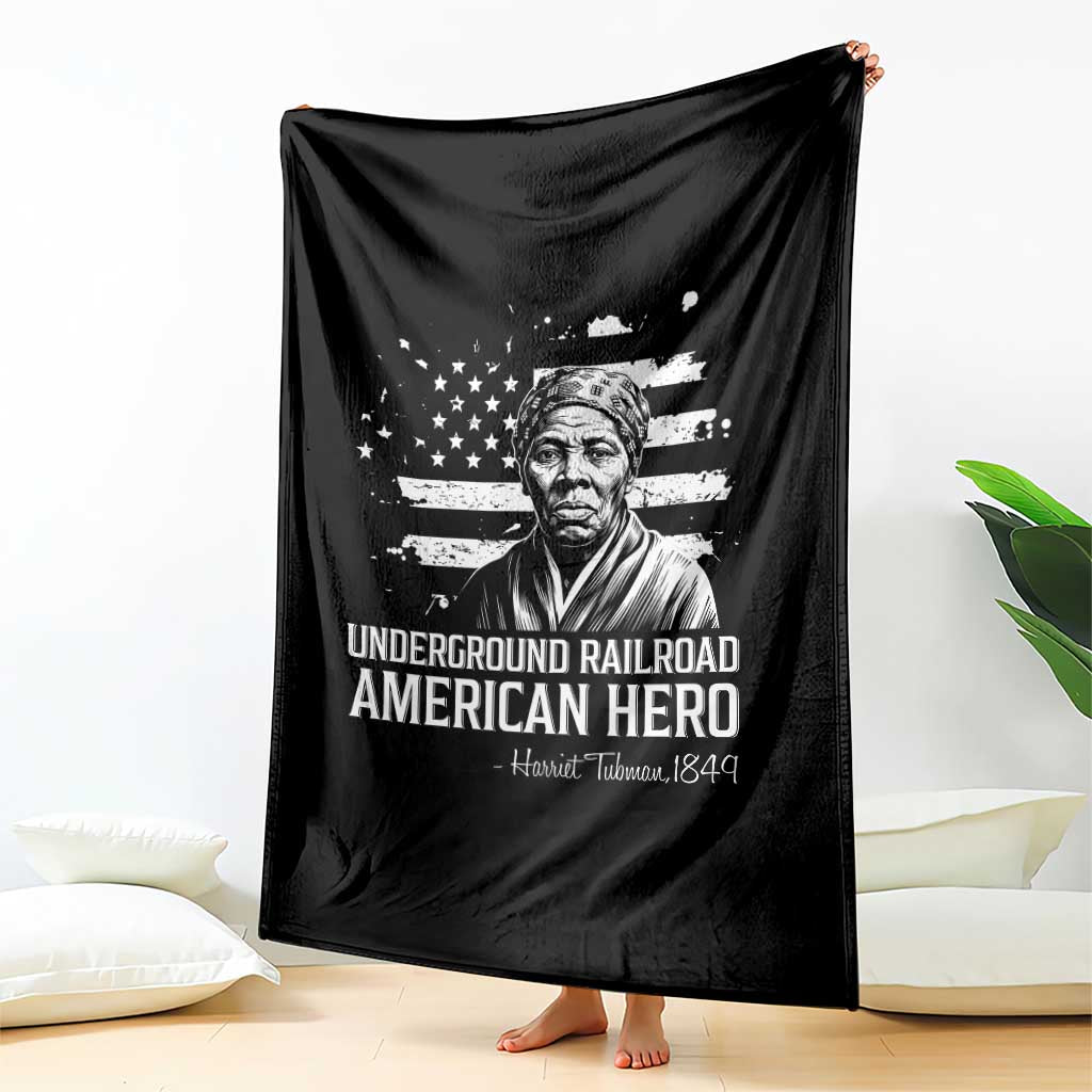 Harriet Tubman Throw Blanket Underground Railroad American Hero History