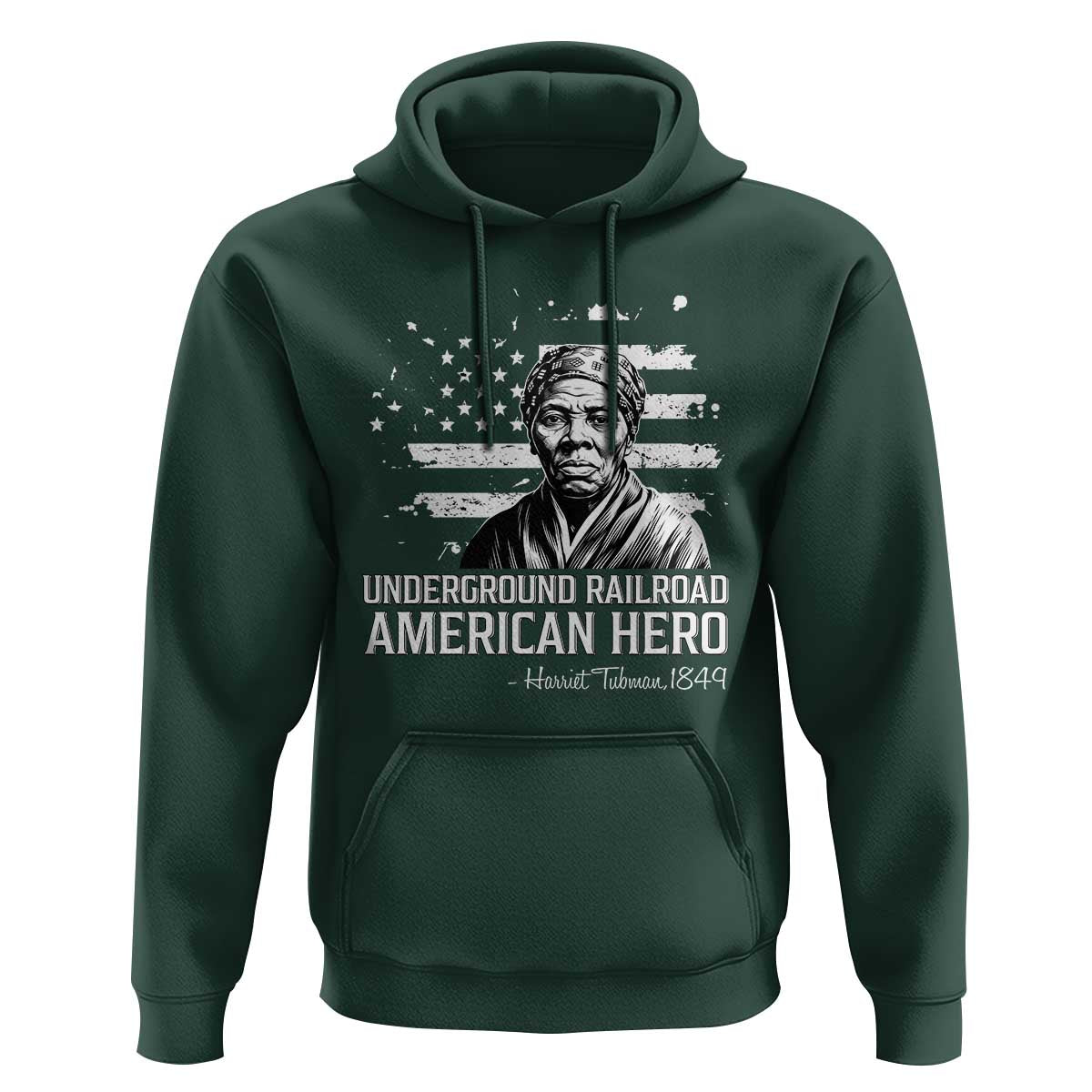 Harriet Tubman Hoodie Underground Railroad American Hero History