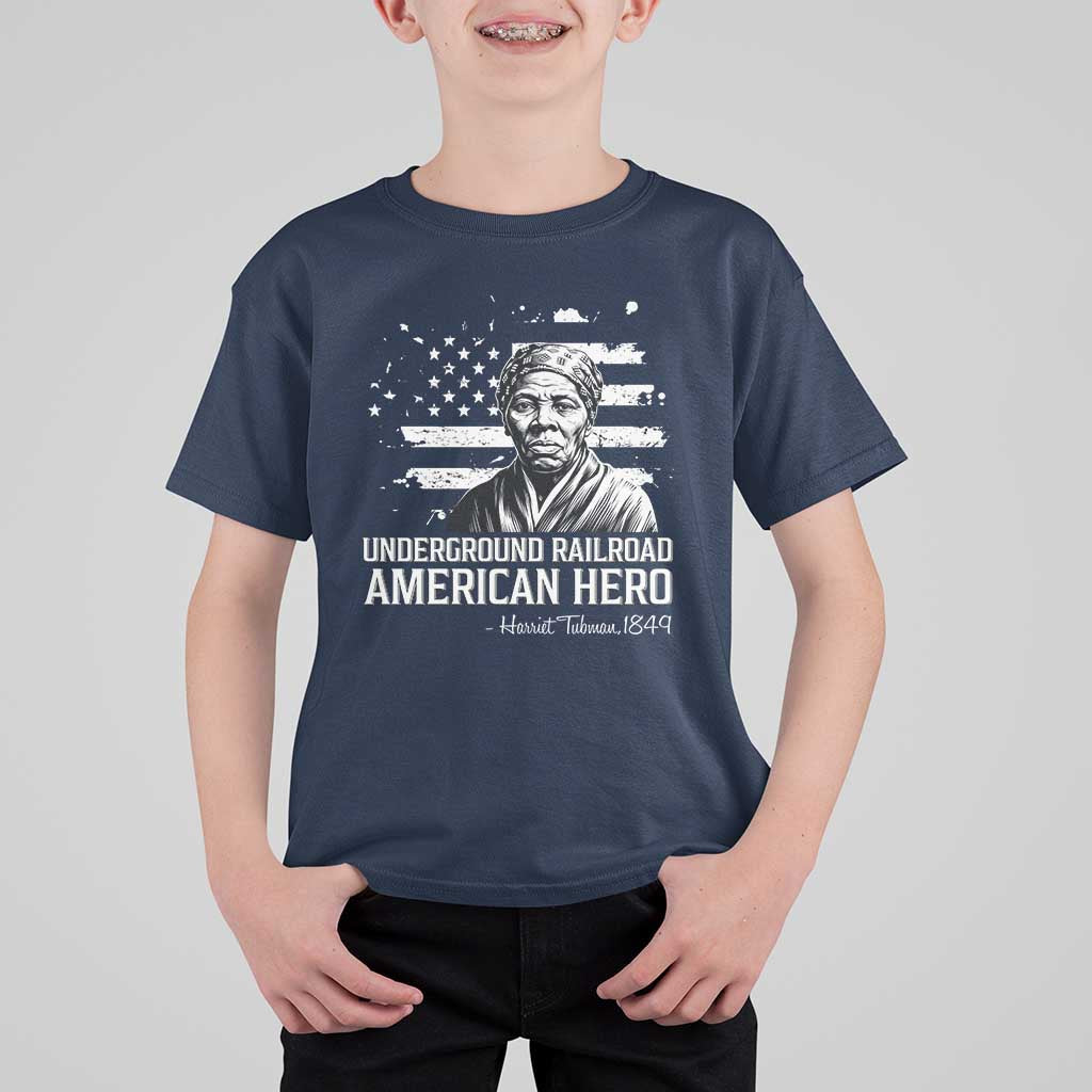 Harriet Tubman T Shirt For Kid Underground Railroad American Hero History
