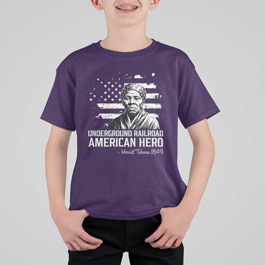 Harriet Tubman T Shirt For Kid Underground Railroad American Hero History