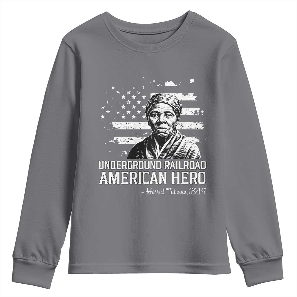 Harriet Tubman Youth Sweatshirt Underground Railroad American Hero History