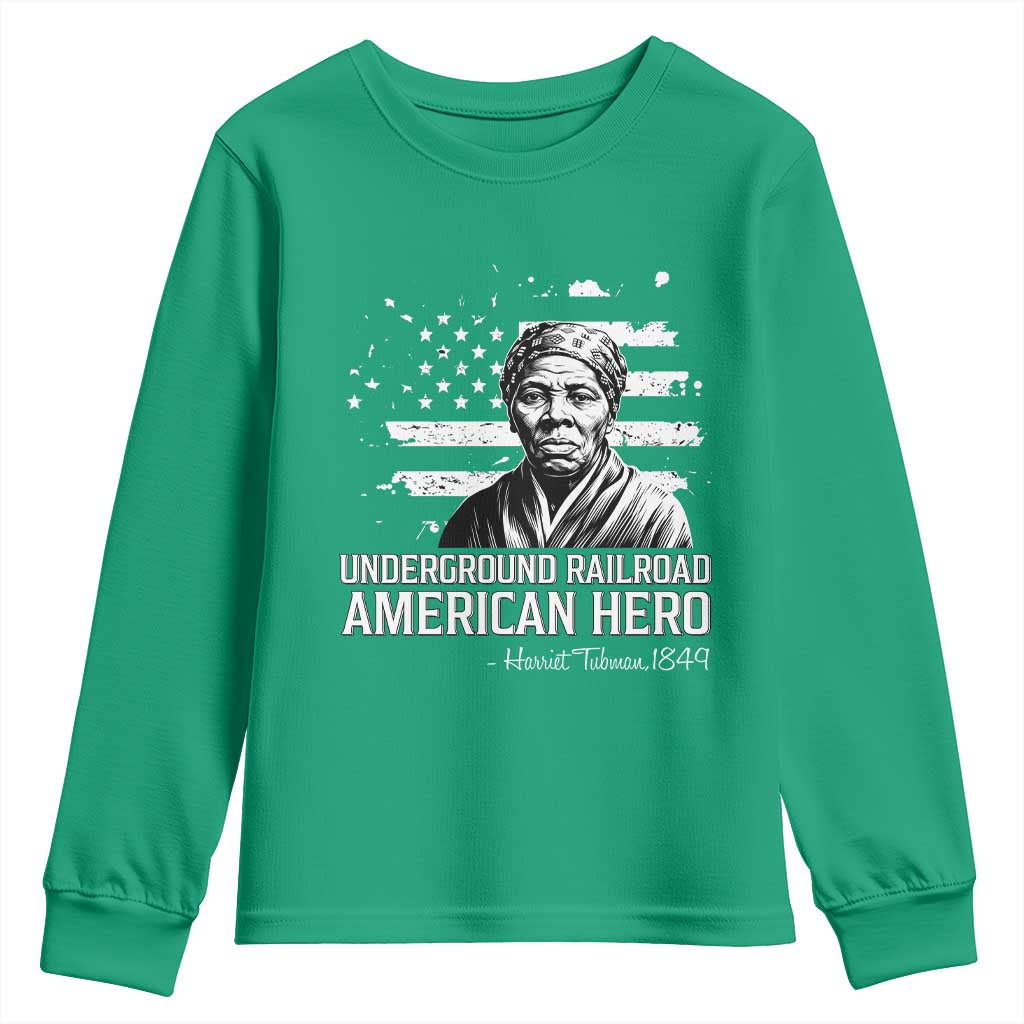 Harriet Tubman Youth Sweatshirt Underground Railroad American Hero History