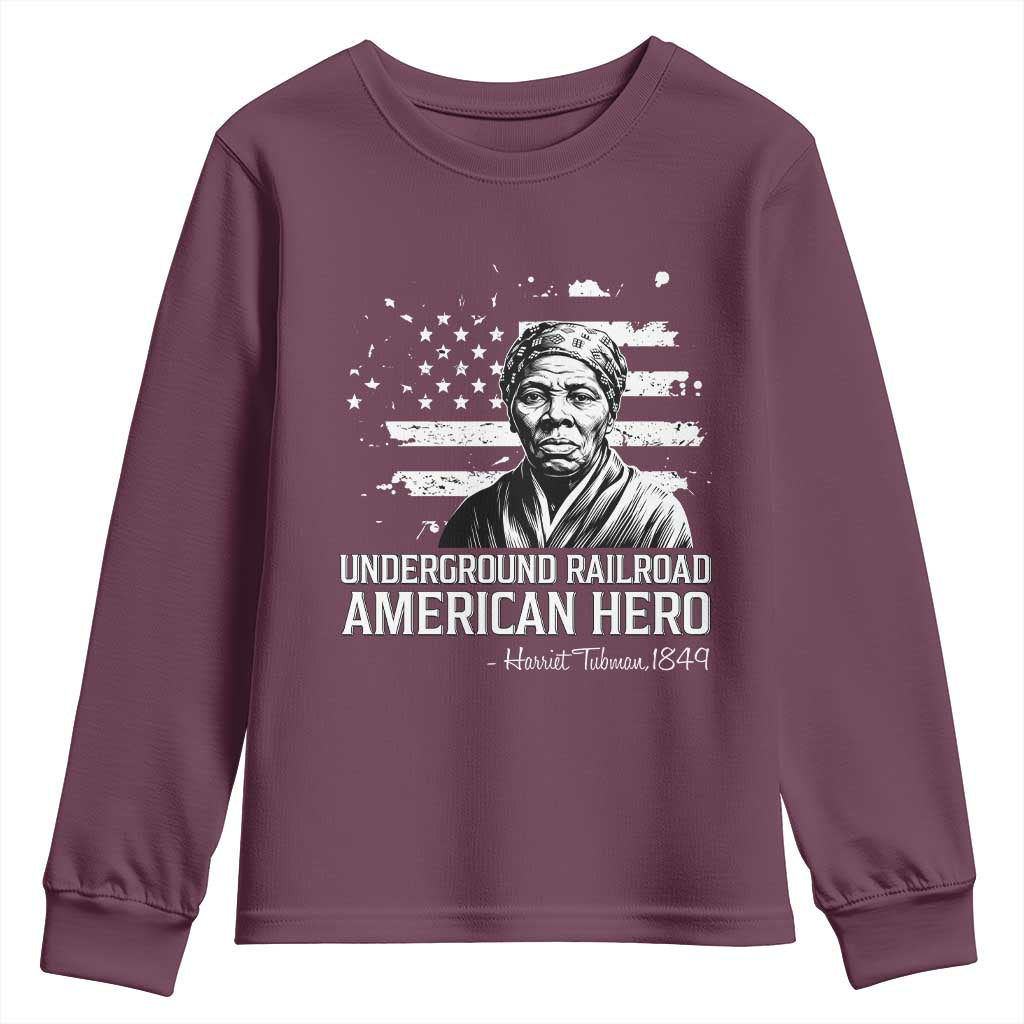 Harriet Tubman Youth Sweatshirt Underground Railroad American Hero History