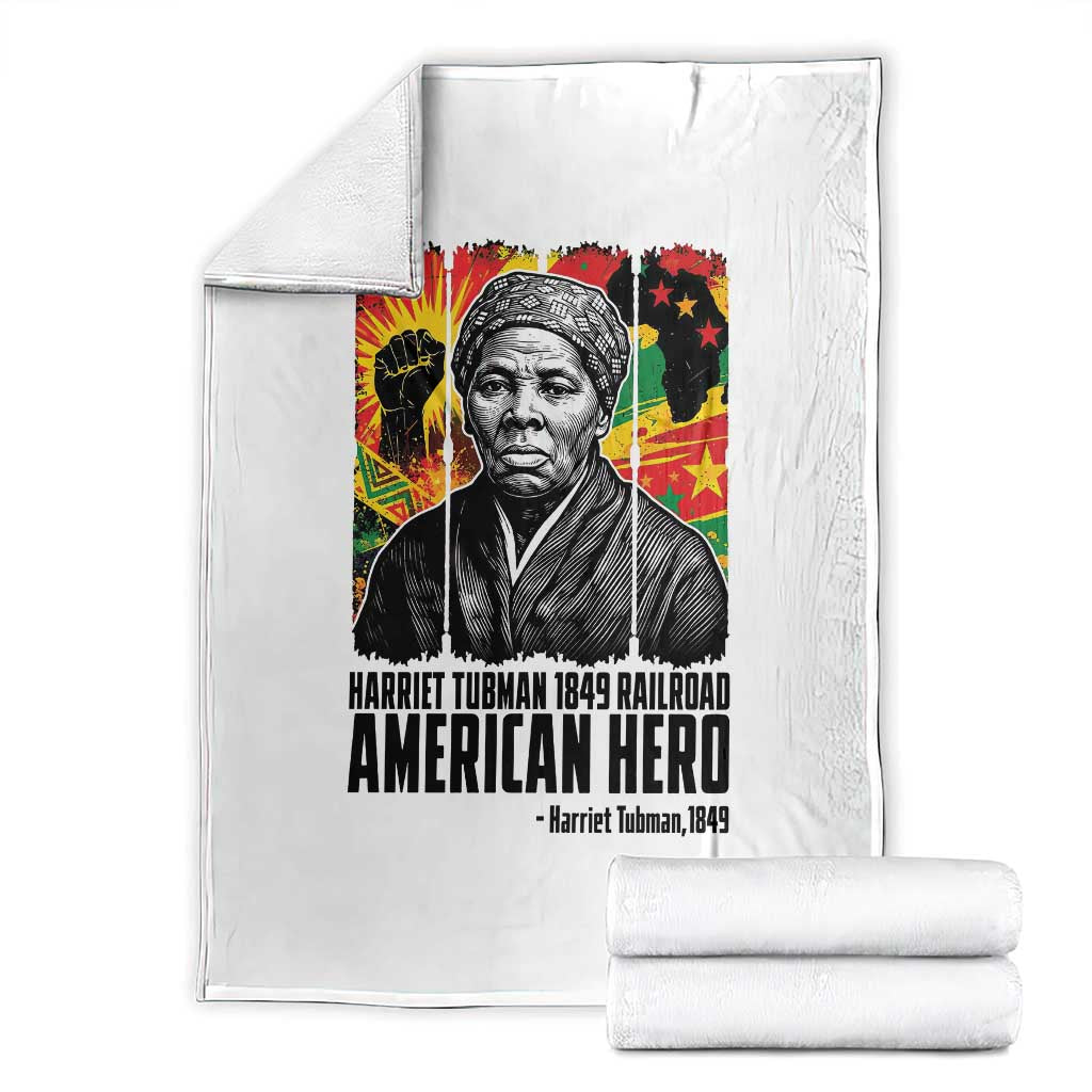 Harriet Tubman Black History Month Throw Blanket Underground Railroad American Hero History