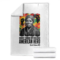 Harriet Tubman Black History Month Throw Blanket Underground Railroad American Hero History