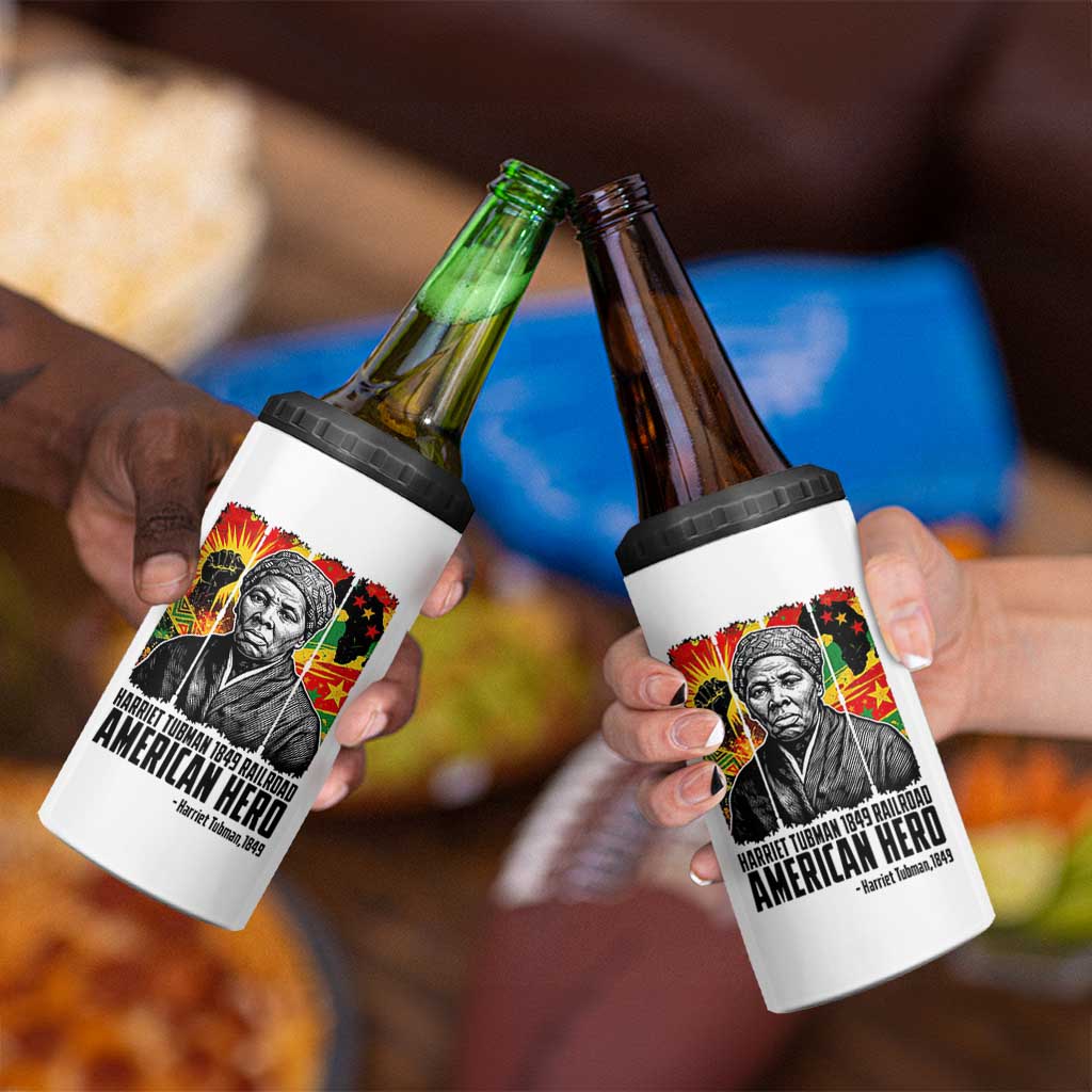 Harriet Tubman Black History Month 4 in 1 Can Cooler Tumbler Underground Railroad American Hero History