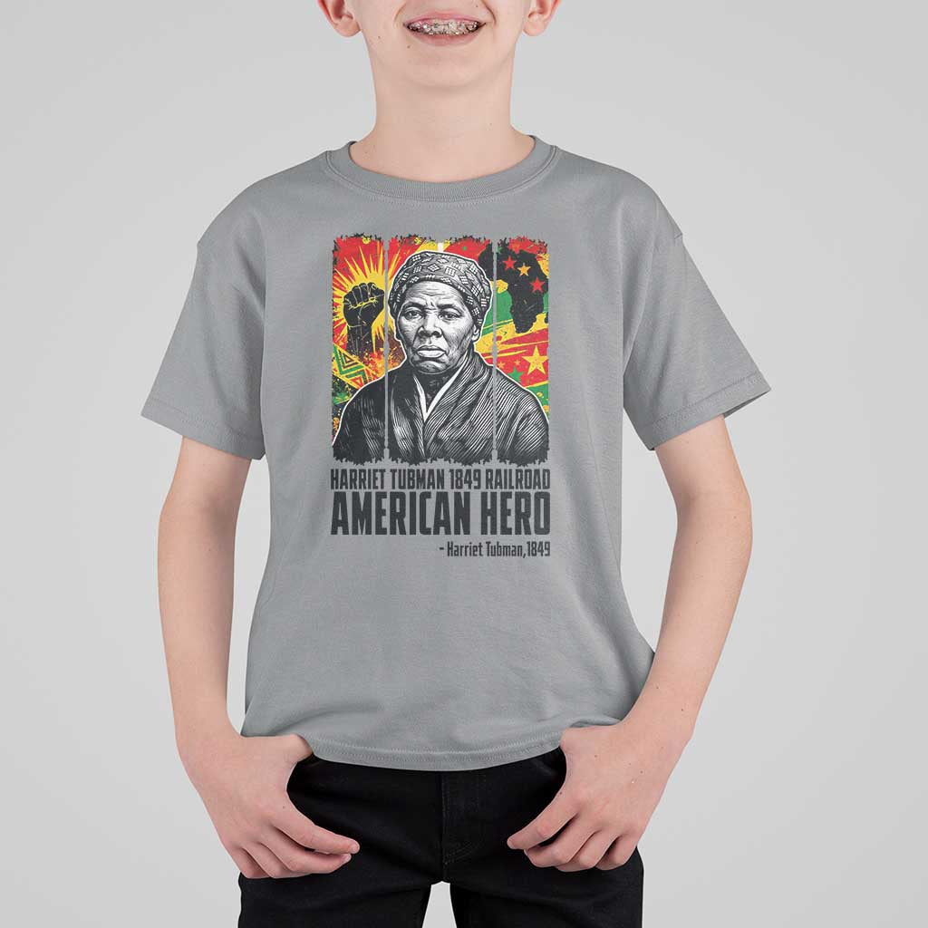 Harriet Tubman Black History Month T Shirt For Kid Underground Railroad American Hero History