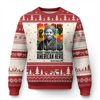 Harriet Tubman Black History Month Ugly Christmas Sweater Underground Railroad American Hero History