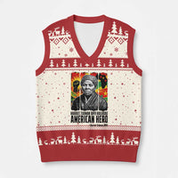 Harriet Tubman Black History Month V-Neck Knit Sweater Vest Underground Railroad American Hero History