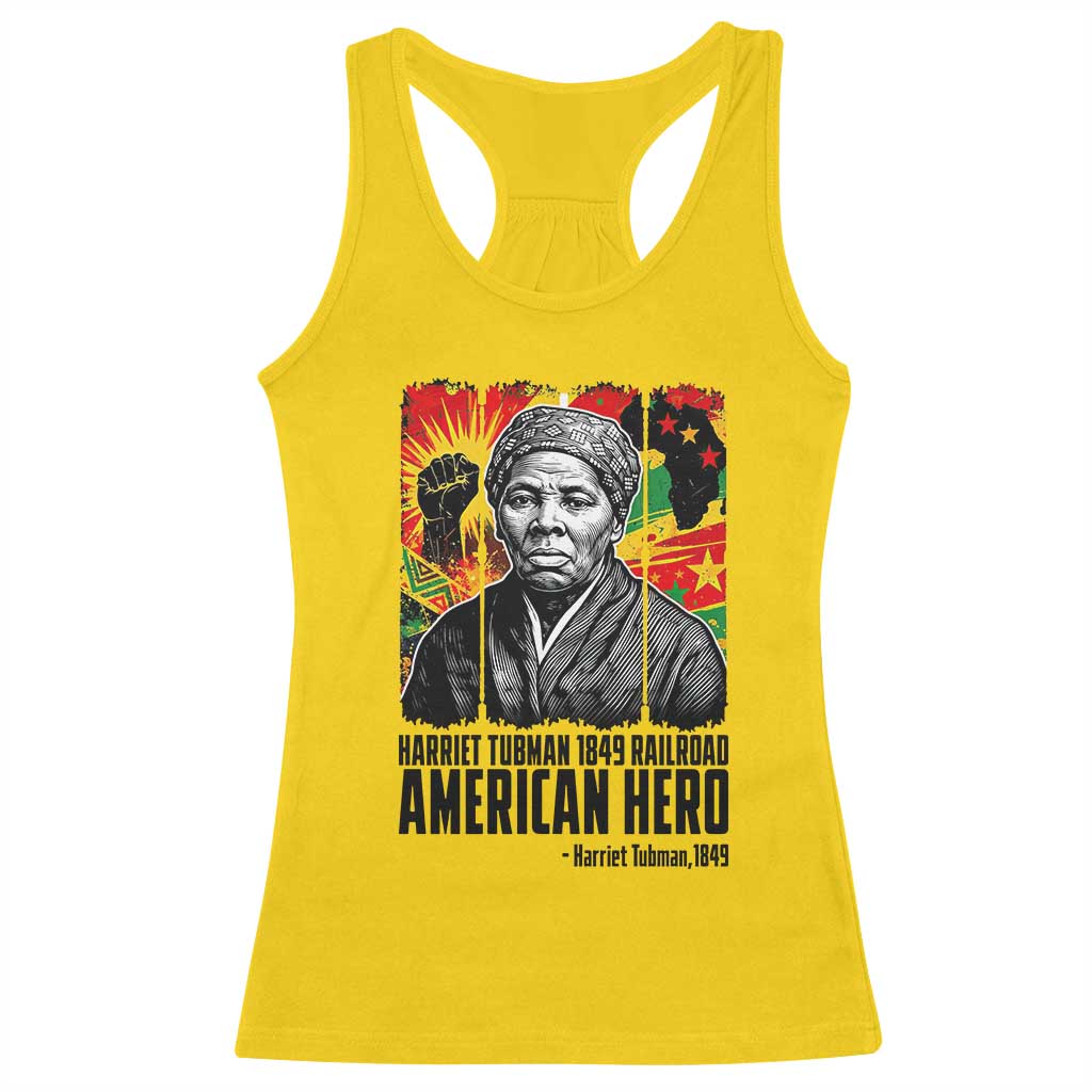 Harriet Tubman Black History Month Racerback Tank Top Underground Railroad American Hero History