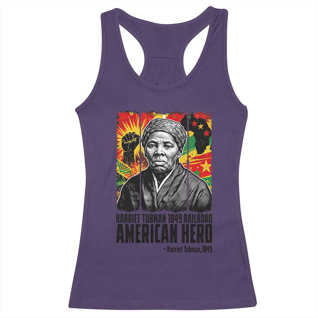 Harriet Tubman Black History Month Racerback Tank Top Underground Railroad American Hero History