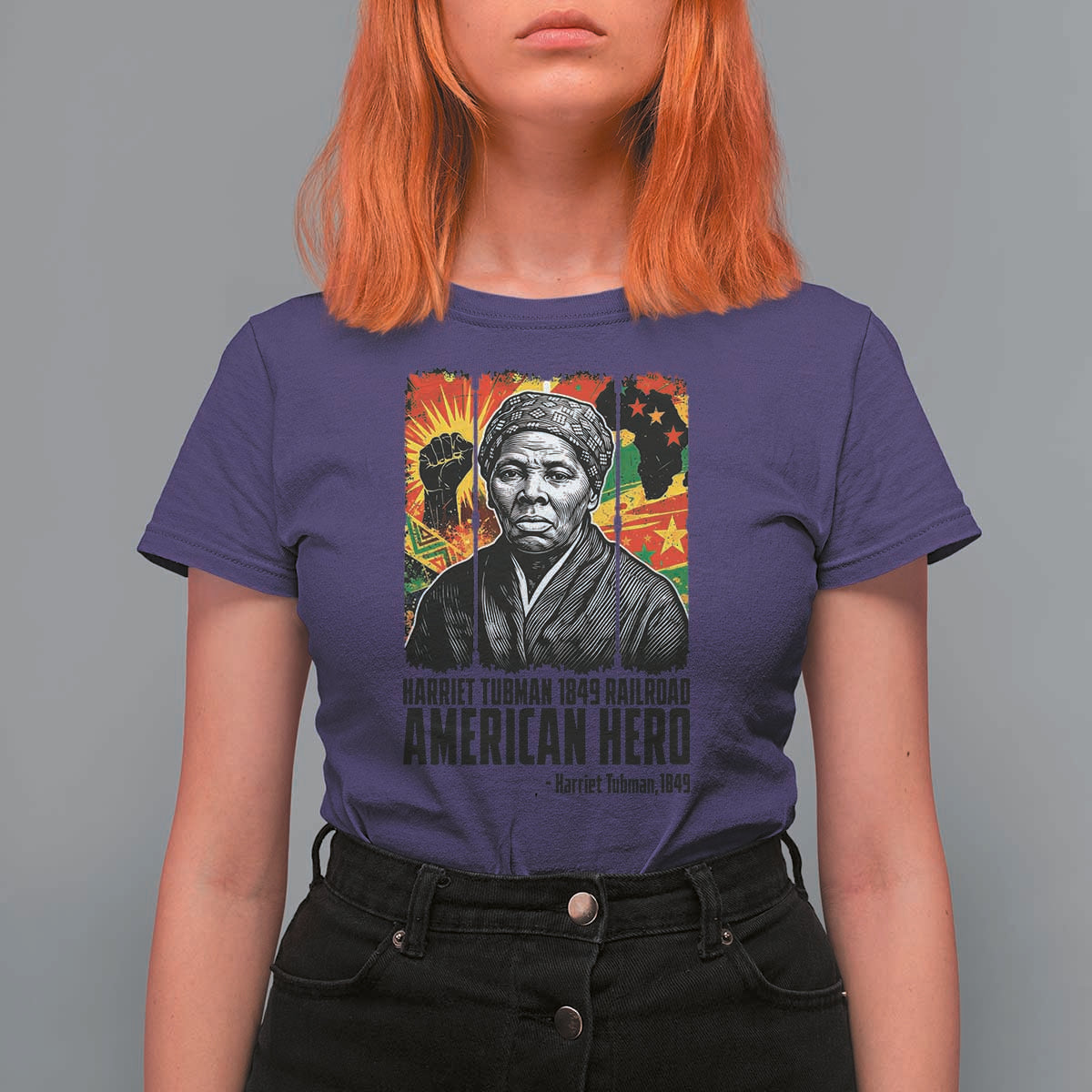 Harriet Tubman Black History Month T Shirt For Women Underground Railroad American Hero History
