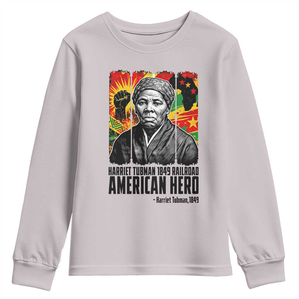 Harriet Tubman Black History Month Youth Sweatshirt Underground Railroad American Hero History
