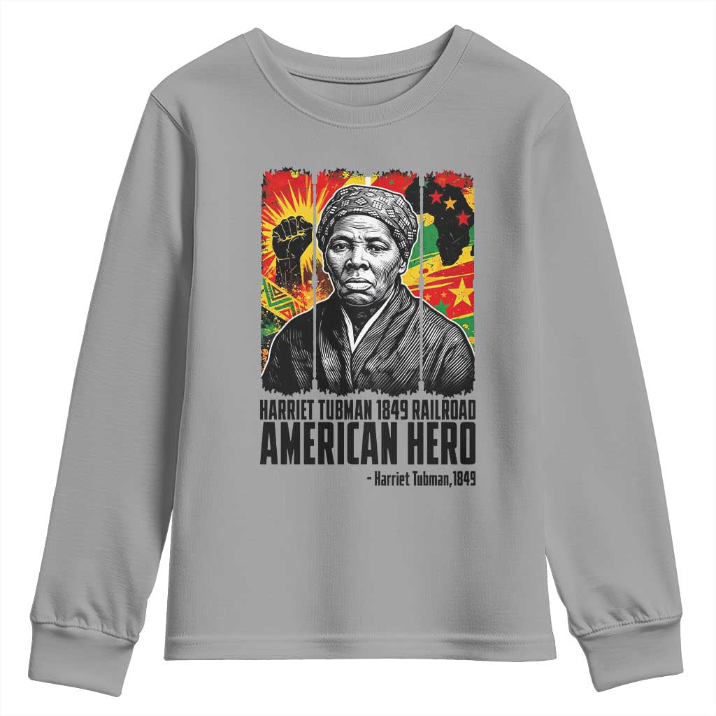 Harriet Tubman Black History Month Youth Sweatshirt Underground Railroad American Hero History