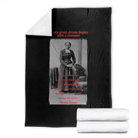 Harriet Tubman Throw Blanket Black History Month
