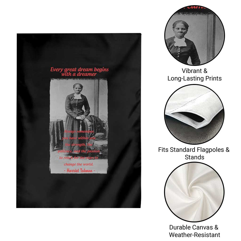 Harriet Tubman Garden Flag Black History Month
