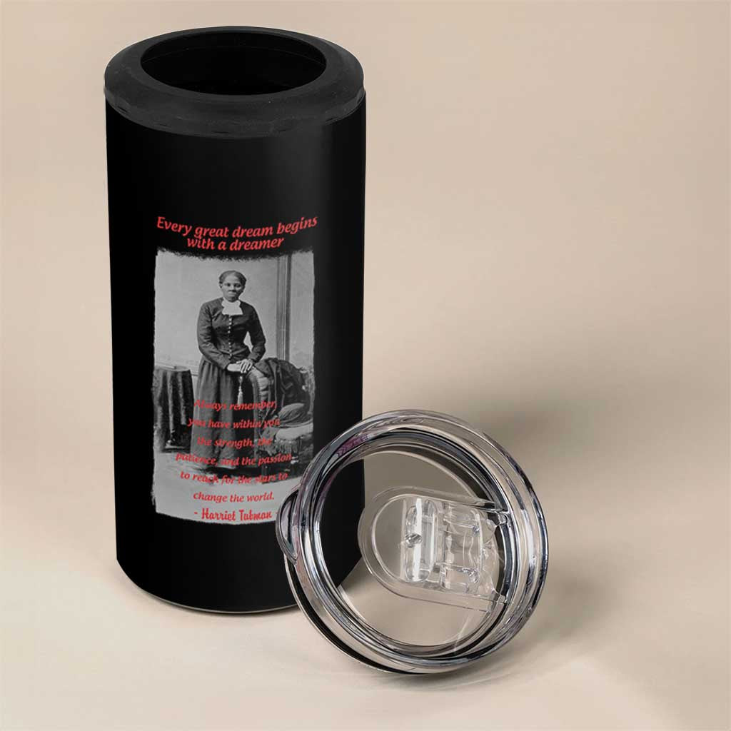 Harriet Tubman 4 in 1 Can Cooler Tumbler Black History Month