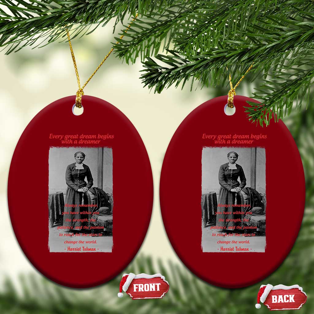 Harriet Tubman Ceramic Ornament Black History Month