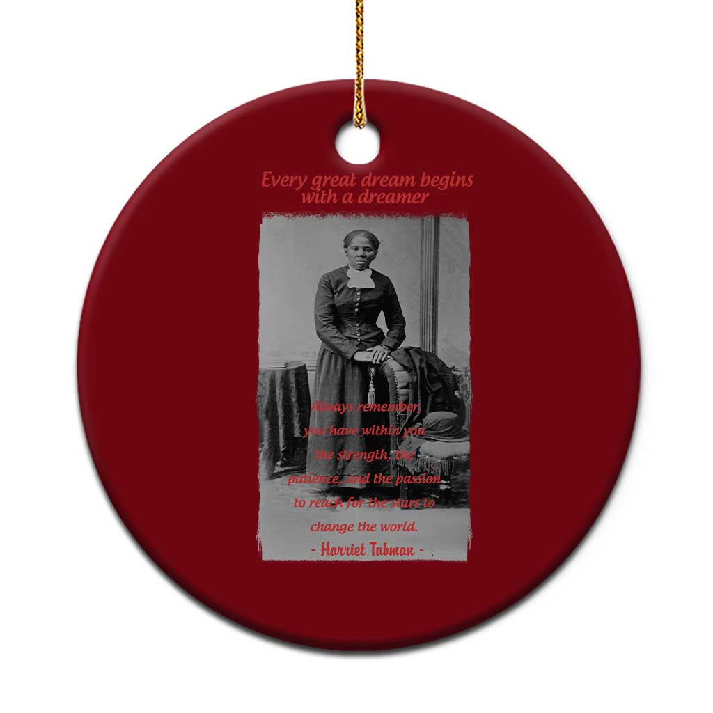 Harriet Tubman Ceramic Ornament Black History Month