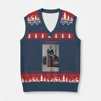Harriet Tubman V-Neck Knit Sweater Vest Black History Month