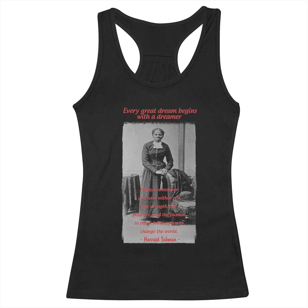 Harriet Tubman Racerback Tank Top Black History Month