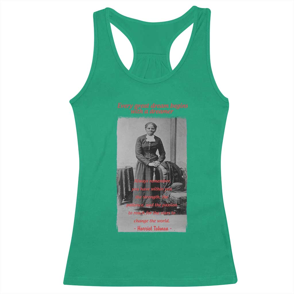 Harriet Tubman Racerback Tank Top Black History Month