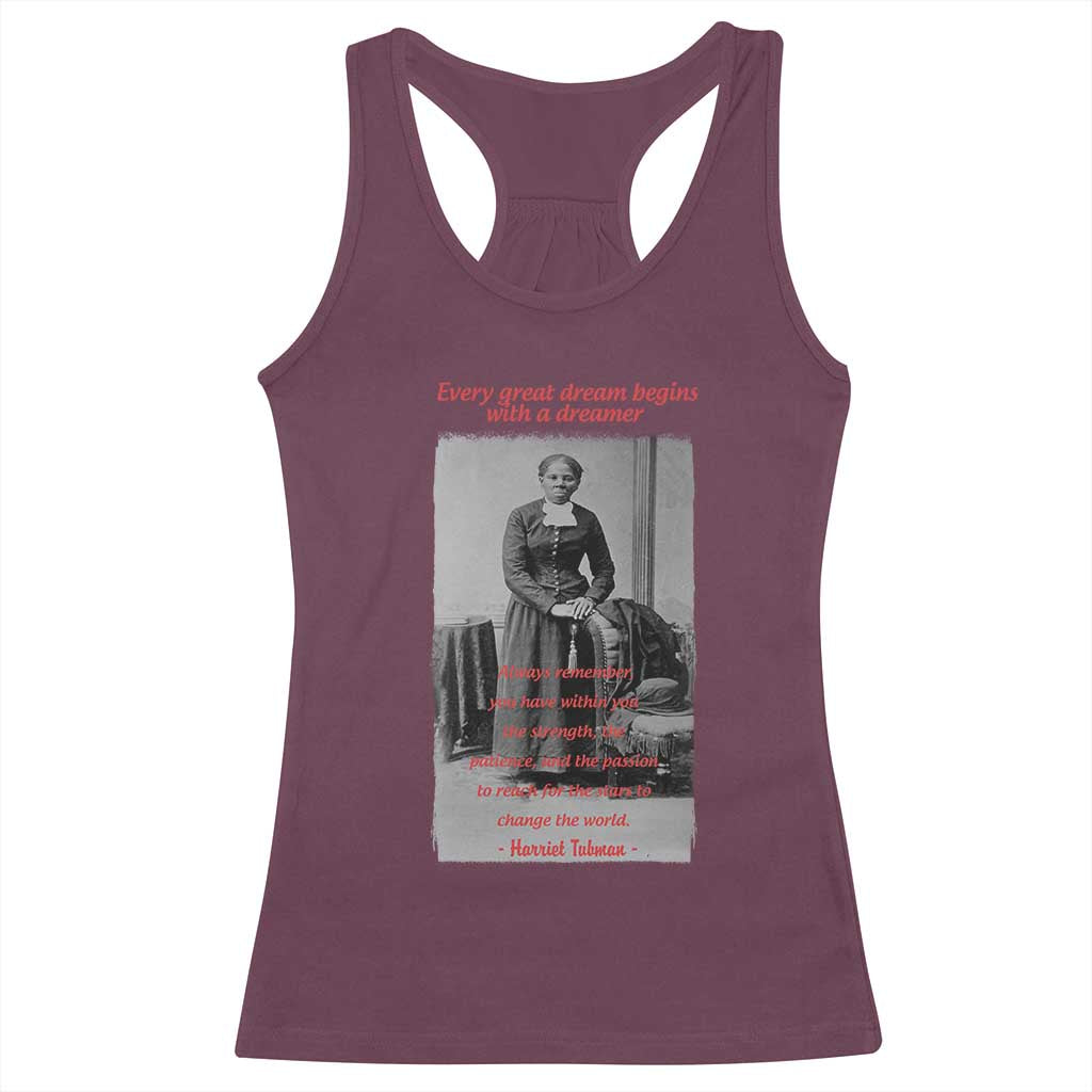 Harriet Tubman Racerback Tank Top Black History Month