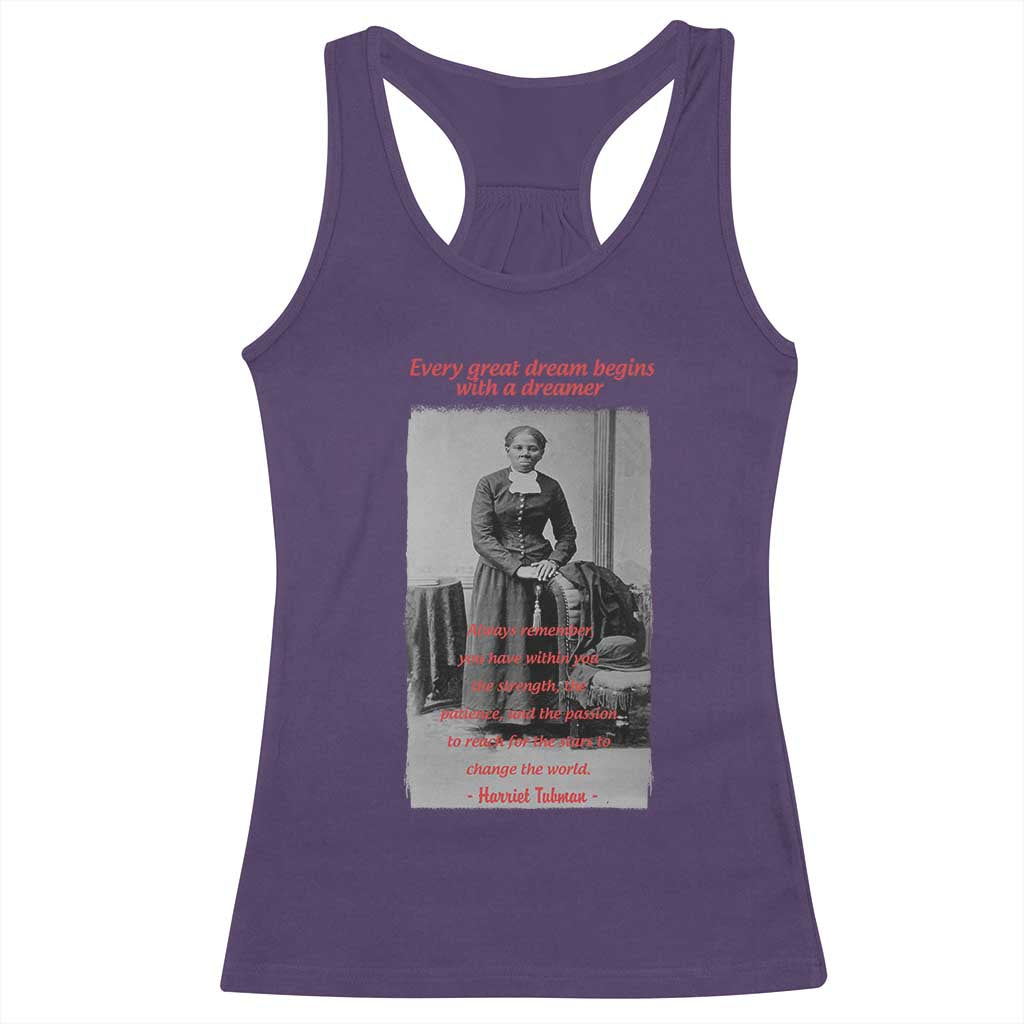 Harriet Tubman Racerback Tank Top Black History Month