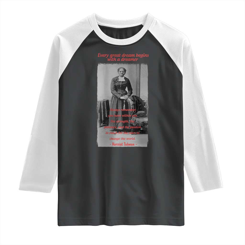 Harriet Tubman Raglan Shirt Black History Month