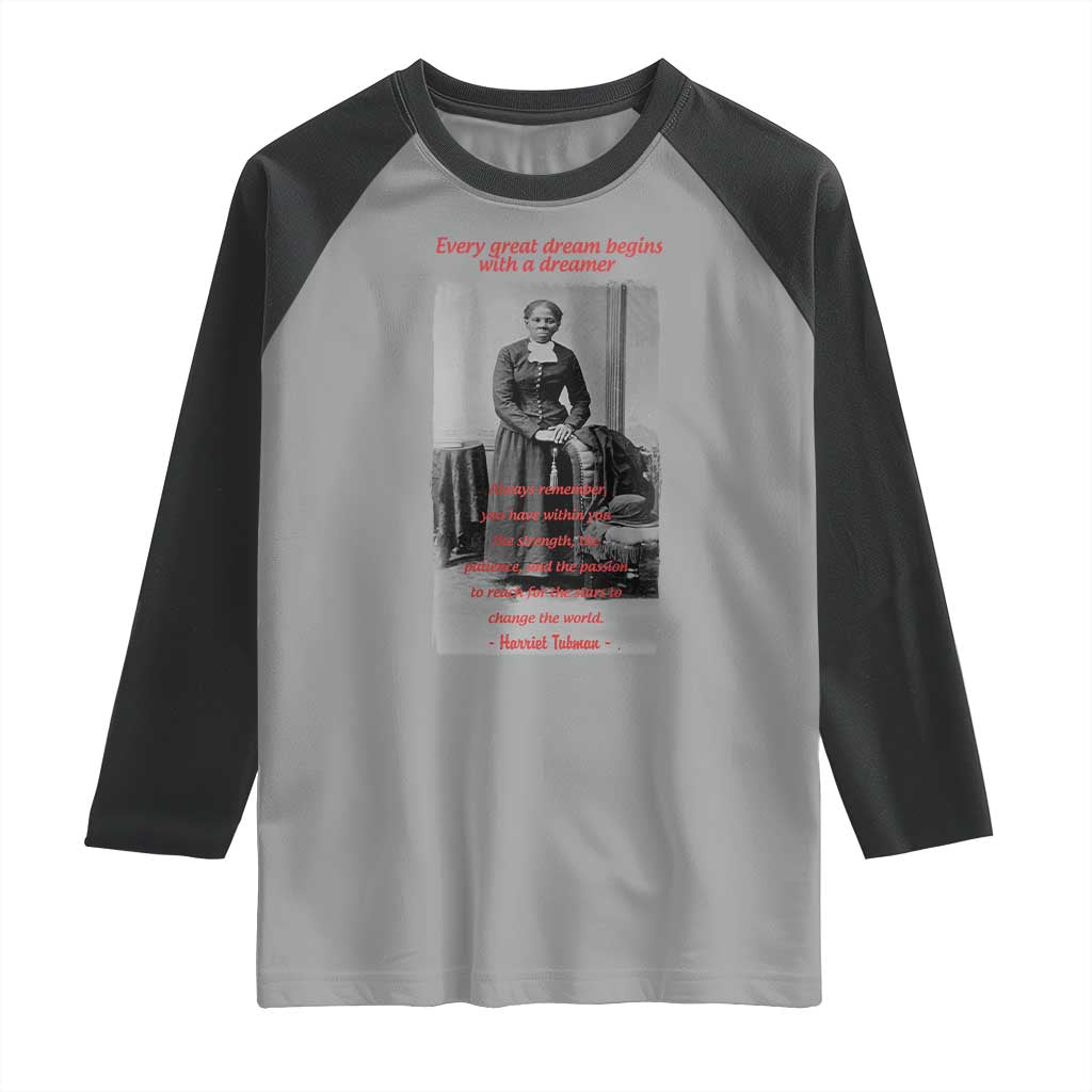 Harriet Tubman Raglan Shirt Black History Month
