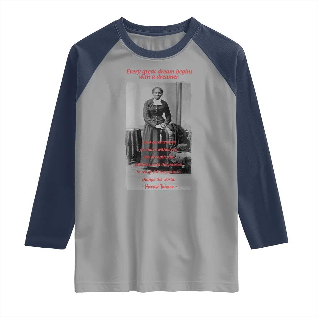 Harriet Tubman Raglan Shirt Black History Month