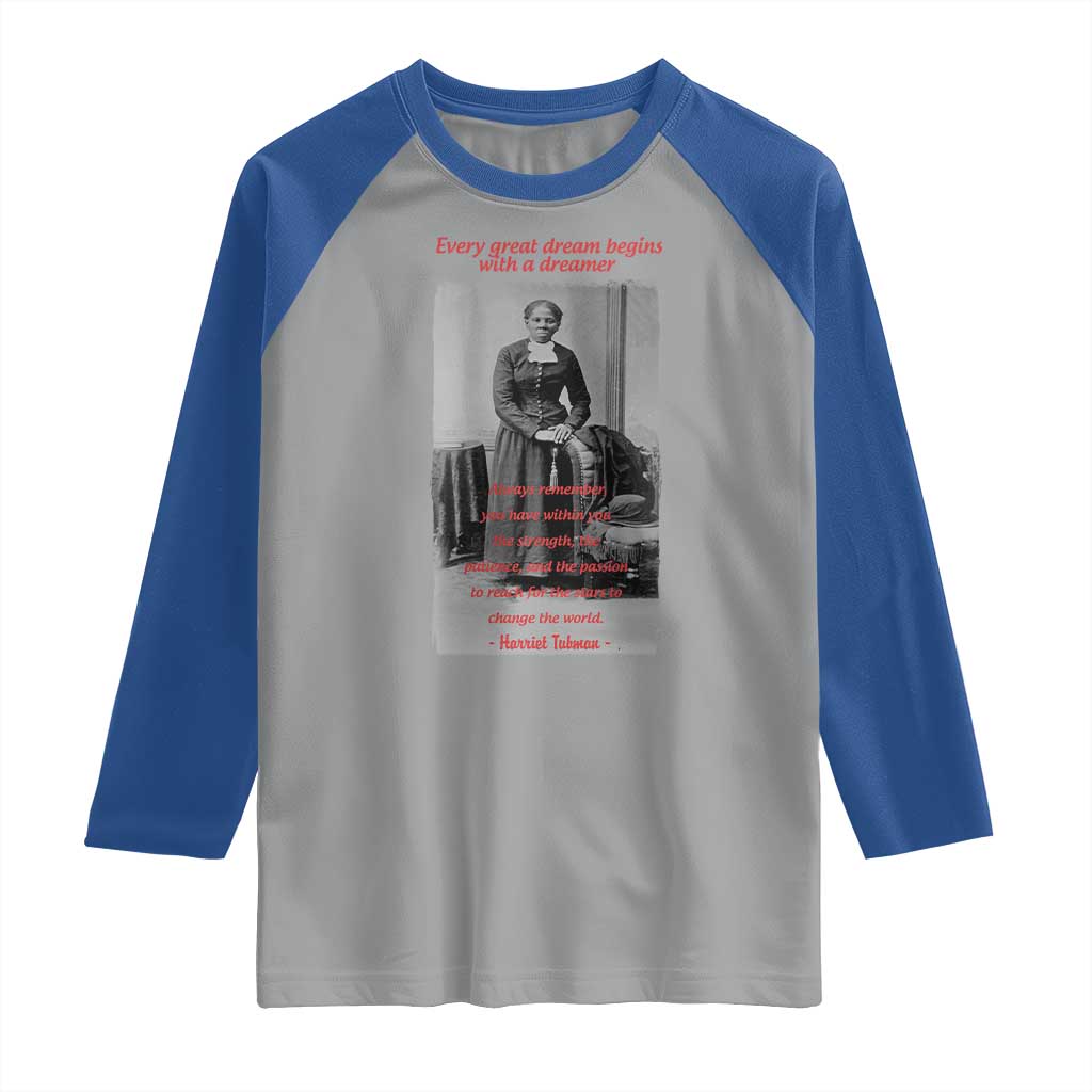Harriet Tubman Raglan Shirt Black History Month