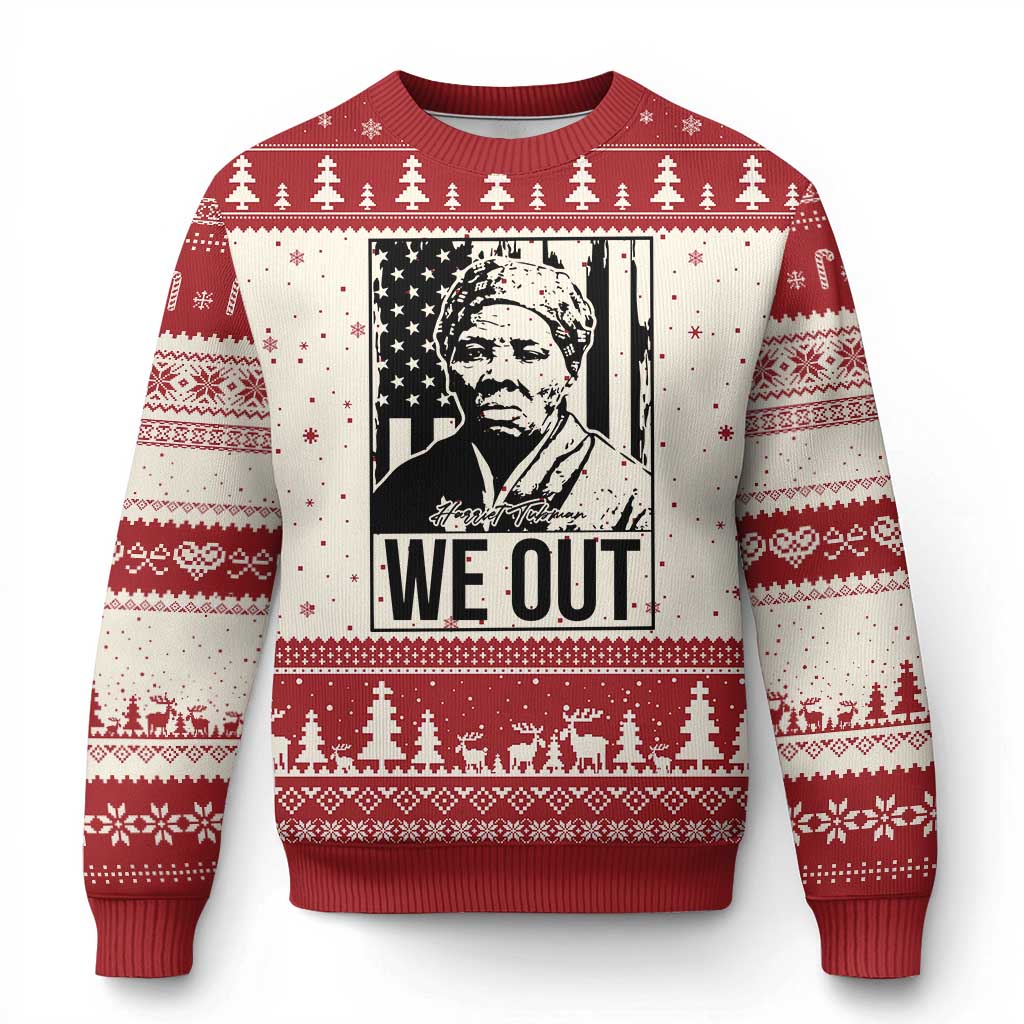 Harriet Tubman Quote Ugly Christmas Sweater We Out Strong Woman