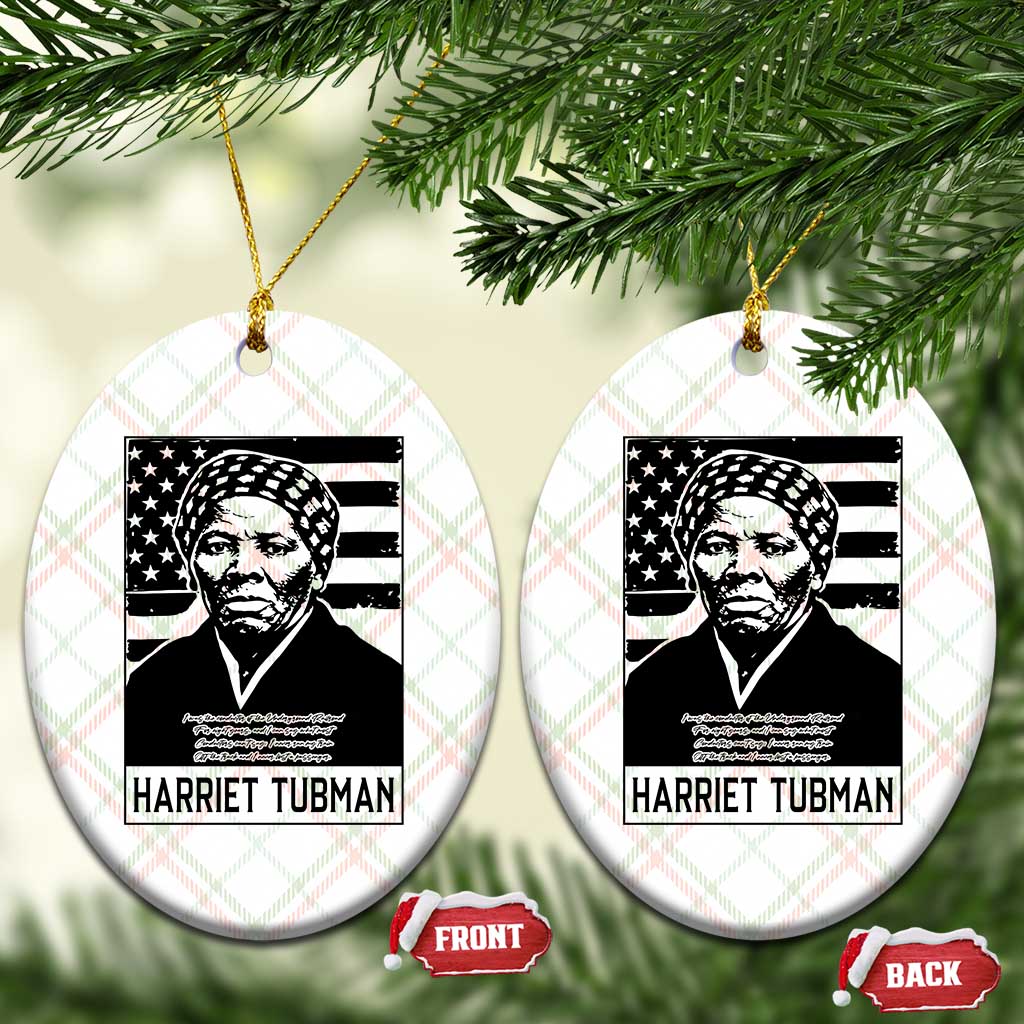 Harriet Tubman Quote Ceramic Ornament Black History Month