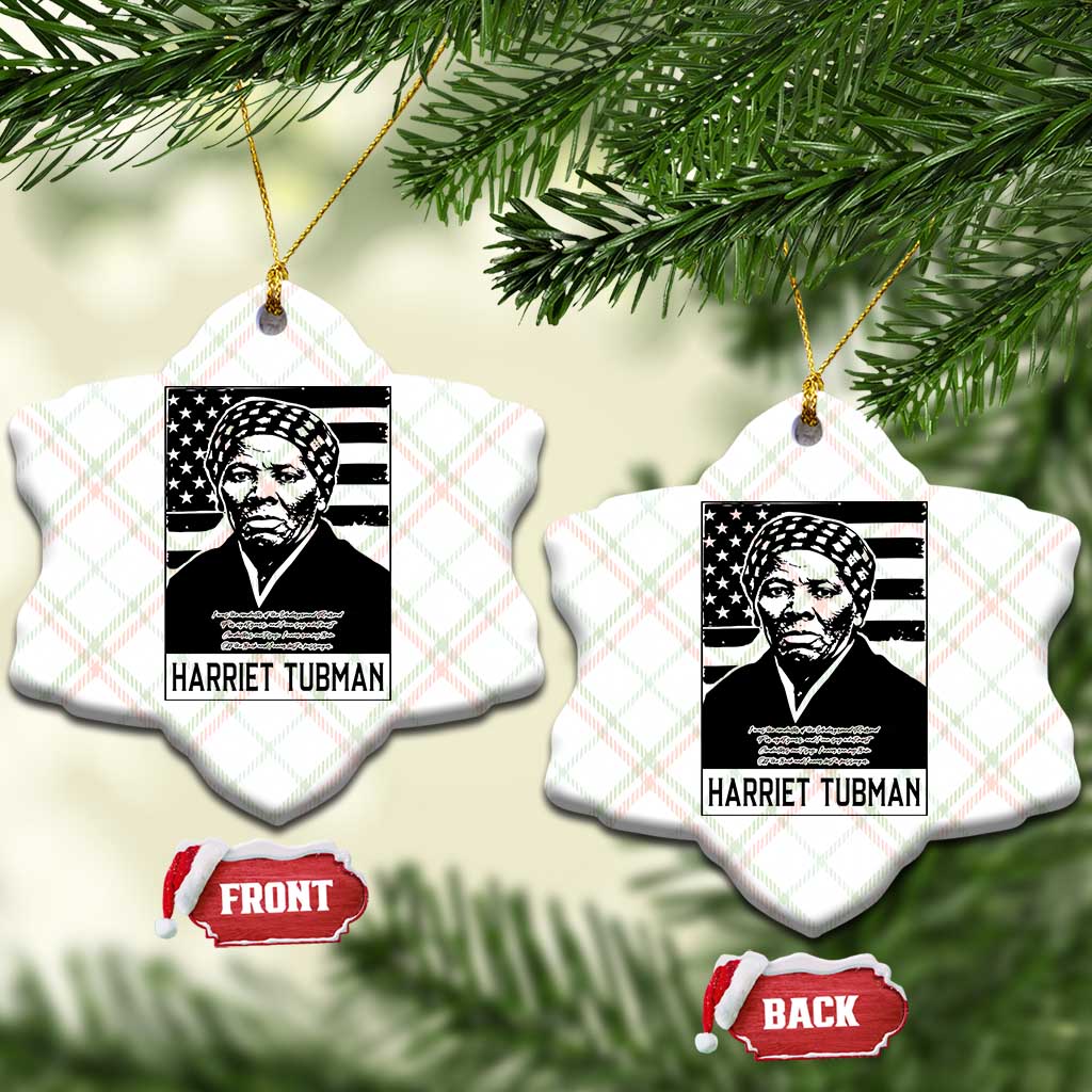 Harriet Tubman Quote Ceramic Ornament Black History Month