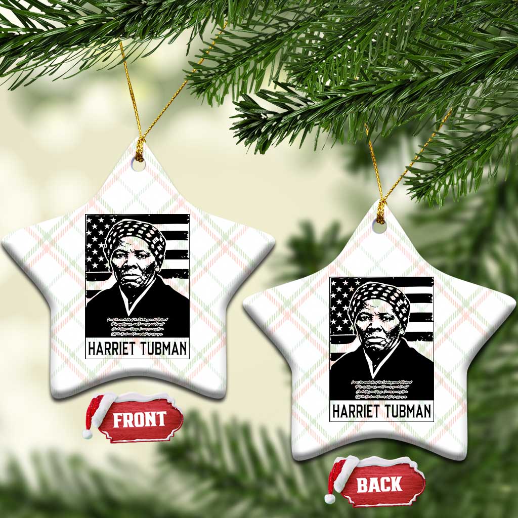 Harriet Tubman Quote Ceramic Ornament Black History Month