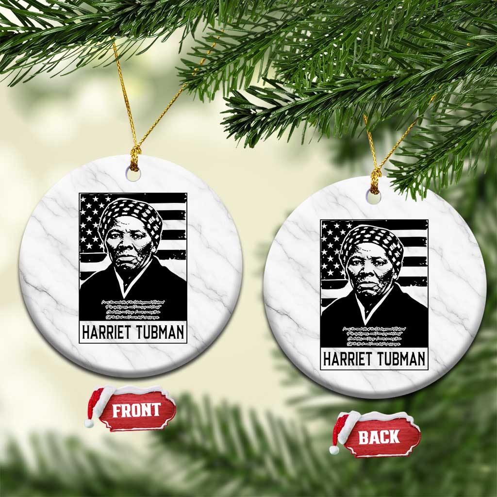 Harriet Tubman Quote Ceramic Ornament Black History Month