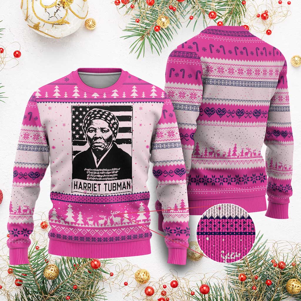 Harriet Tubman Quote Ugly Christmas Sweater Black History Month
