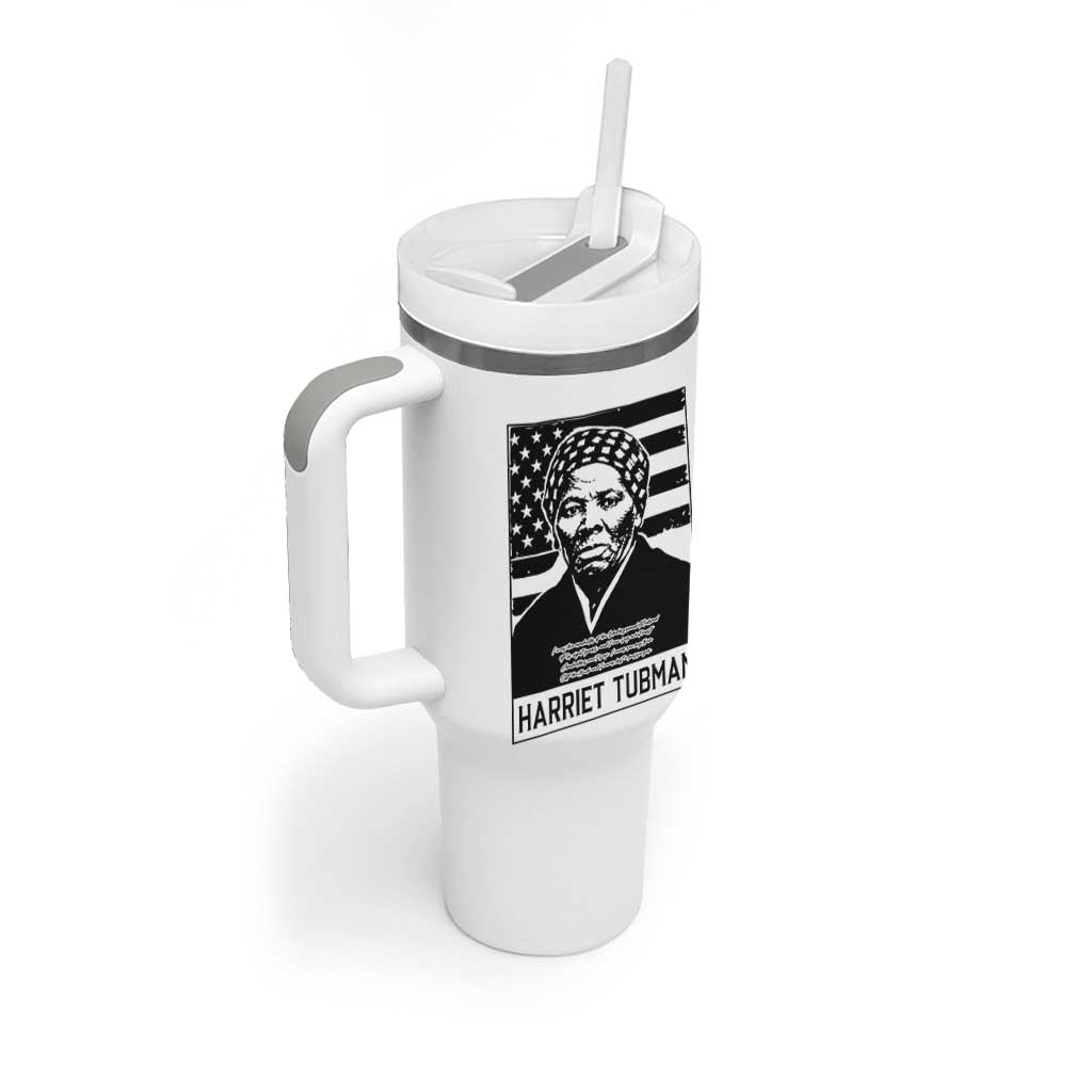 Harriet Tubman Quote Tumbler With Handle Black History Month