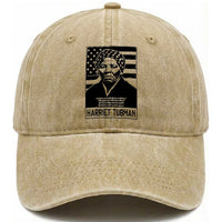Harriet Tubman Quote Washed Cotton Baseball Cap Black History Month