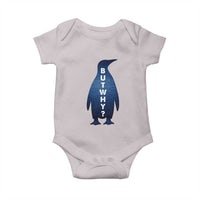 But Why Penguin Baby Onesie Funny Nihilist Hiking Meme