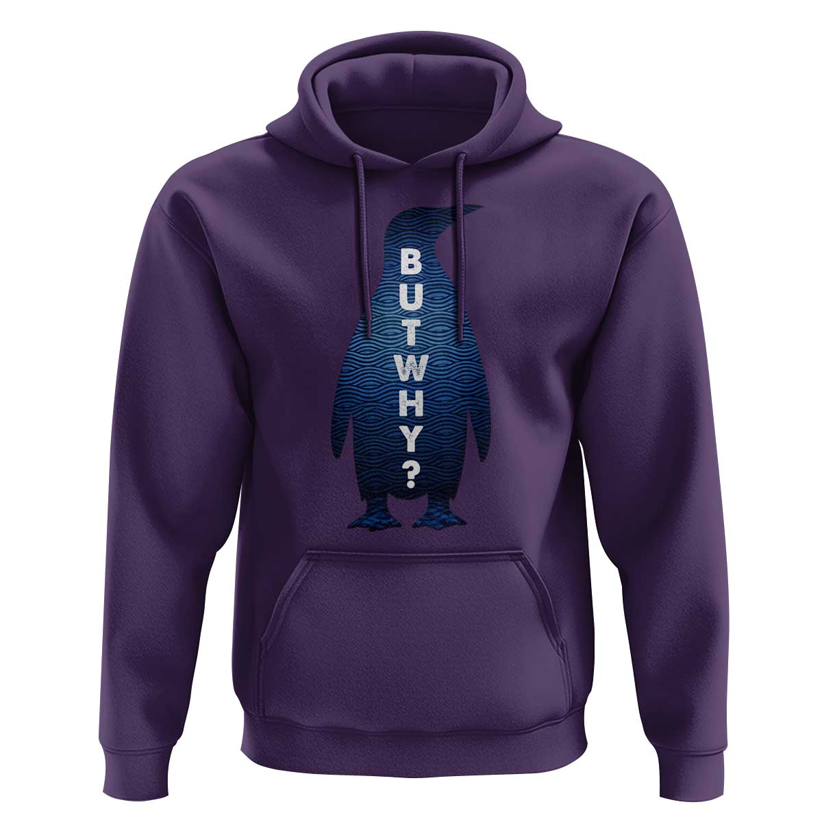 But Why Penguin Hoodie Funny Nihilist Hiking Meme